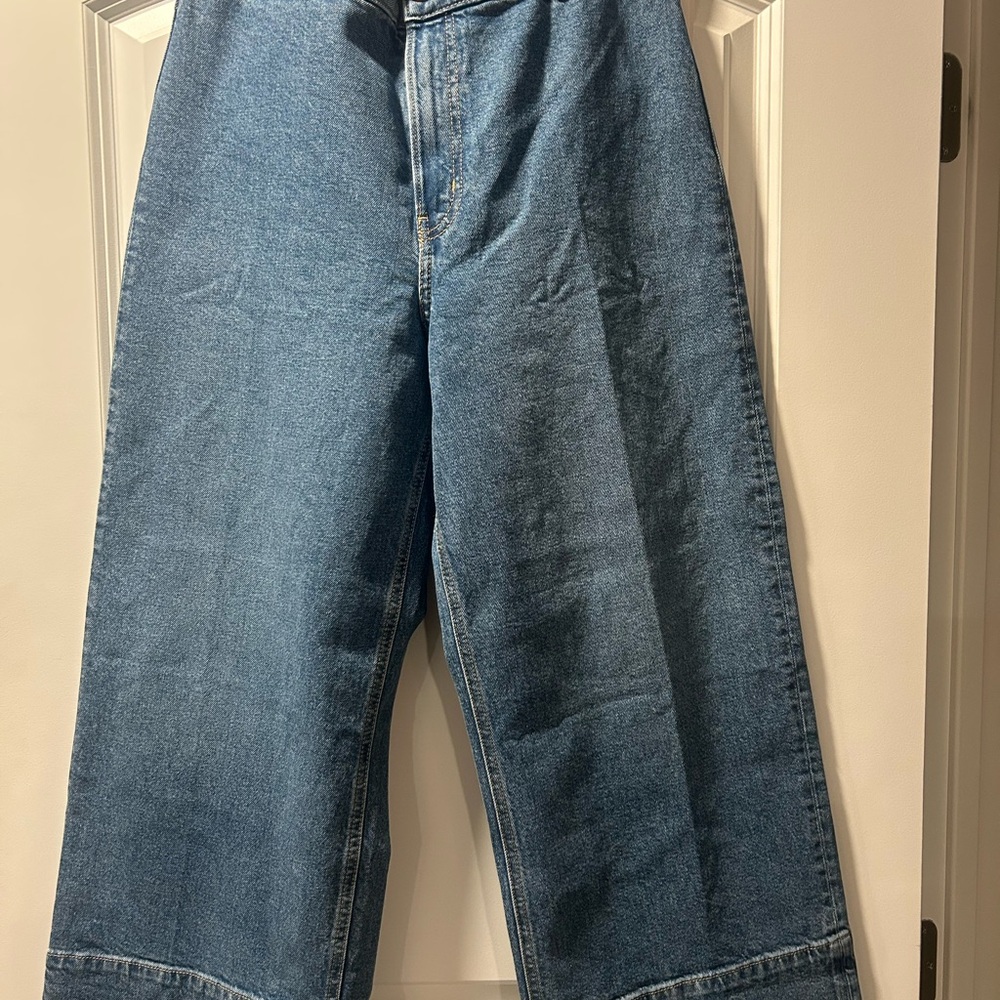 H&M Relaxed Fit Blue Jeans for women
